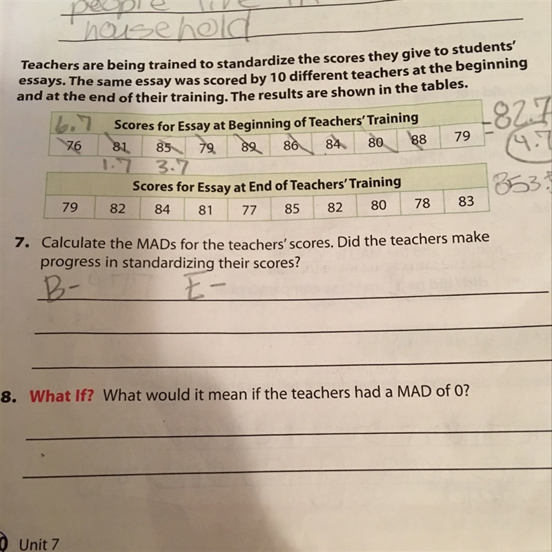 Teachers are being trained to standardized the scores they give to students' essays-example-1