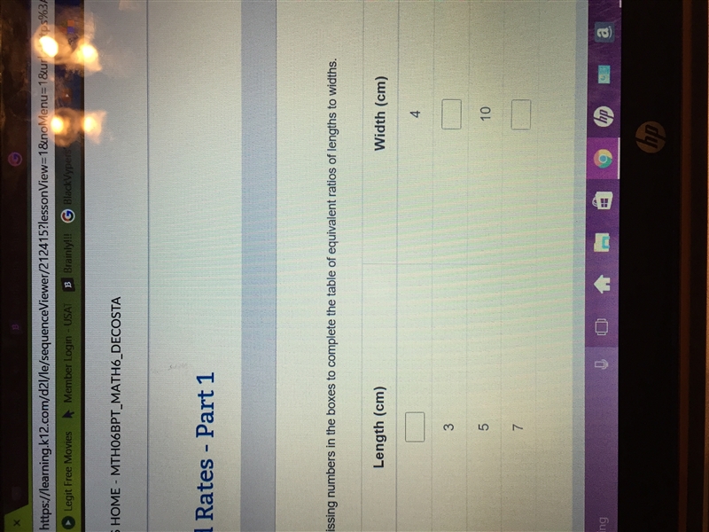 Enter the missing numbers in the boxes to complete the table of equivalent ratios-example-1