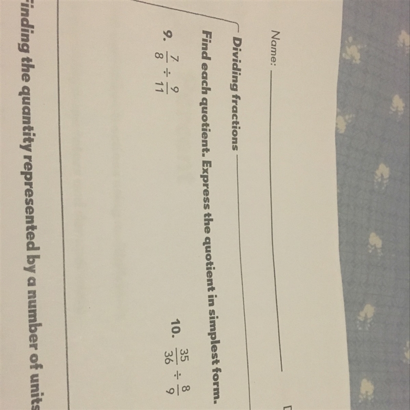 Find each quotient. Express the quotient in simplest form.-example-1