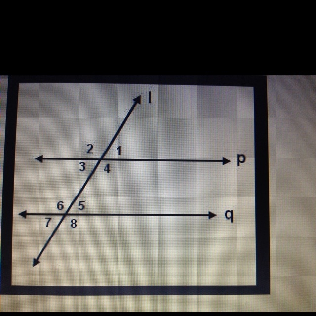 What kind of angles are angles 2 and 8? A. Vertical Angles B. Corresponding C. Alternate-example-1