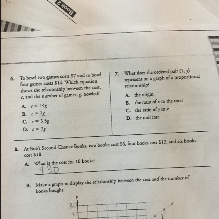 PLS HELP ME ASAP FOR 6 and 7 (SHOW WORK!!) + kinda LOTS OF POINTS-example-1