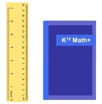 Estimate the length of this book to the nearest centimeter. ruler with book A.12 cm-example-1