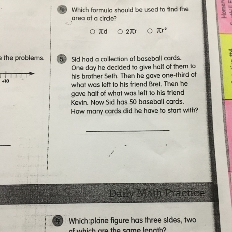 On the bottom #4 the choices are •trapezoid •isosceles triangle •scalene triangle-example-1