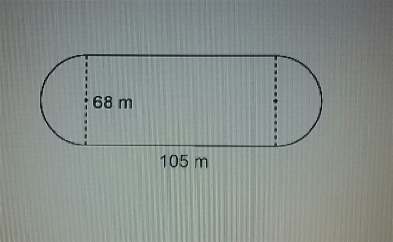 This figure consists of two semicircle and a rectangle What is the perimeter of this-example-1