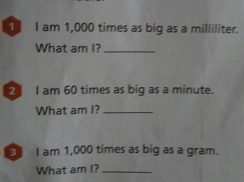 I Am 1000 times as big as a milliliter. what am I?-example-1