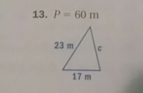 How to find the unknown dimension of a triangle? (see problem in picture below)-example-1