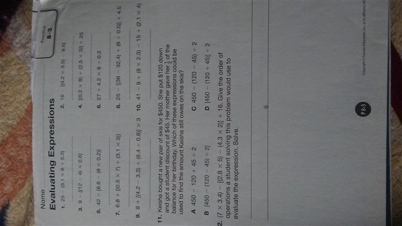 Evaluating expression-example-1