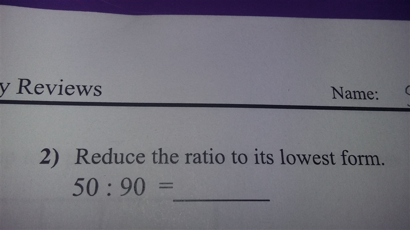 Reduce the ratio to its lowest form 50:90-example-1