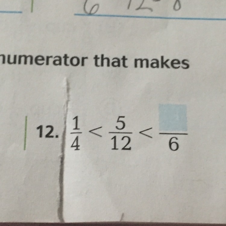 Write a numerator that makes the statement true. SHOW YOUR WORK-example-1