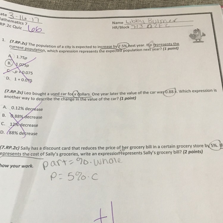 Leo bought a used car for x dollars. One year later the value of the car was 0.88x-example-1