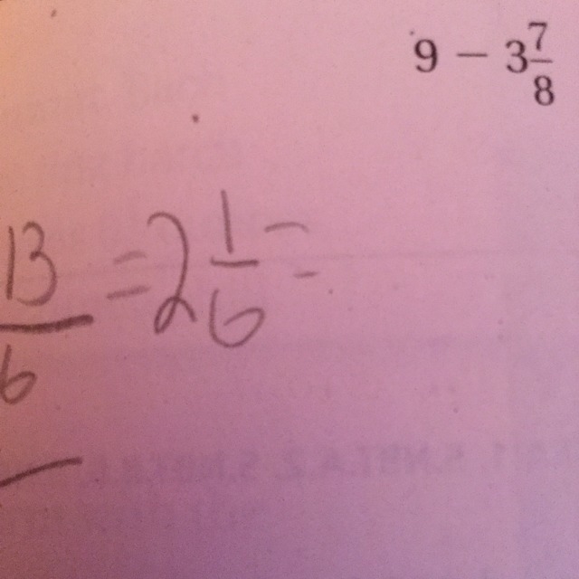 What is 2 and 1/6 equal to-example-1