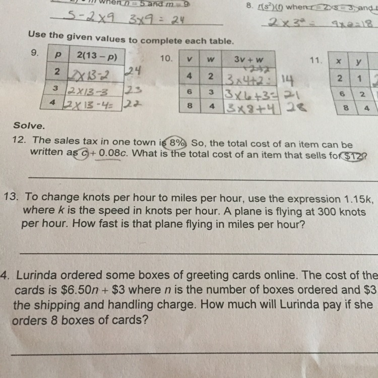 Need help on 12 13 14-example-1