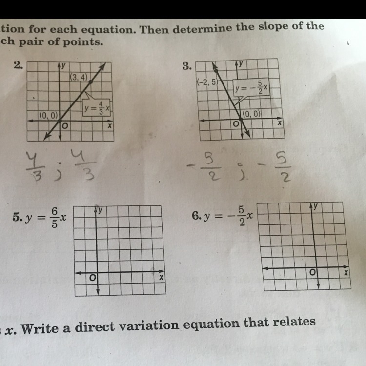 Graph each equation, Question 5 and 6-example-1