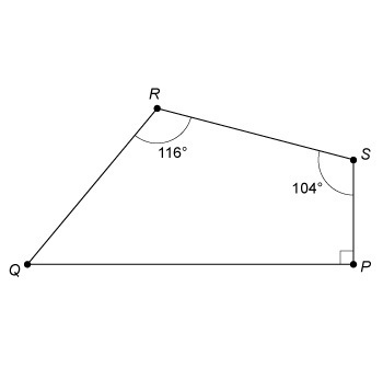 What is the measure of ∠Q? A. 50° B. 64° C. 76° D. 90°-example-1