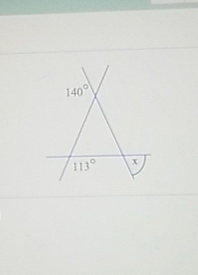 Find the measure of angle x-example-1