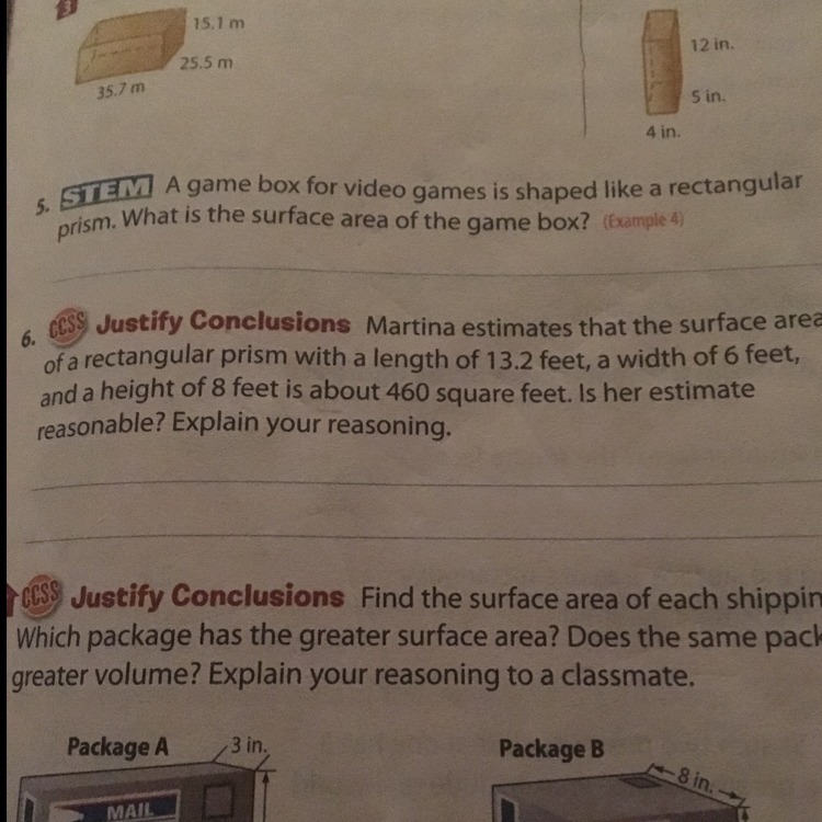 I need help with 6 my question is that what is if her estimate is reasonable and please-example-1