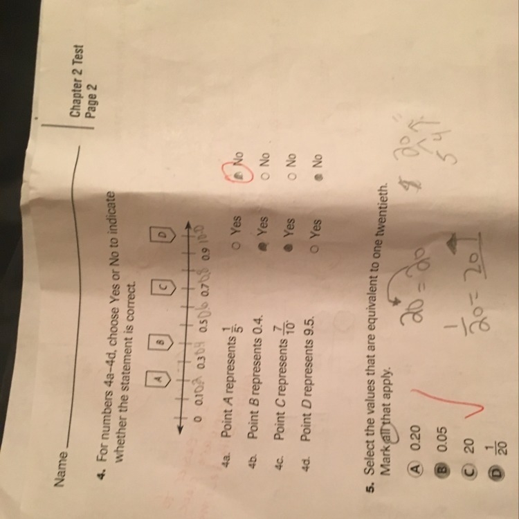 4a and do a number line on paper and tell me how you did it-example-1