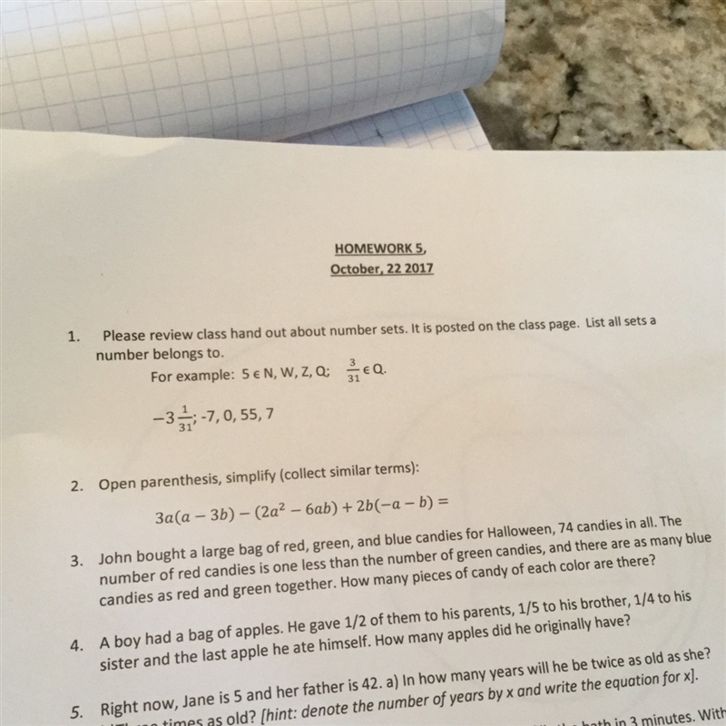 I barely ask questions but I really need help with #3 and a little with 4. On number-example-1