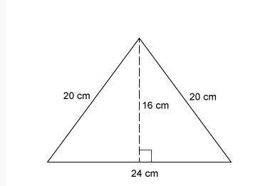 Which pair is base and corresponding height for the triangle A. b = 24 cm and h = 20 cm-example-1