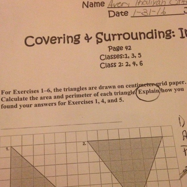 How to find the area only of a triangle-example-1