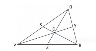 In triangle ∆PQR, C is the centroid. a. If CY = 10, find PC and PY b. If QC = 10, find-example-1