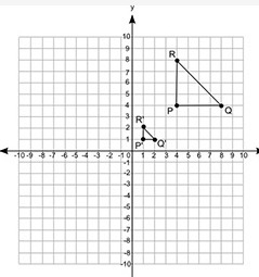 I Need this ASAP .Triangle PQR is transformed to similar triangle P'Q'R'.What is the-example-1