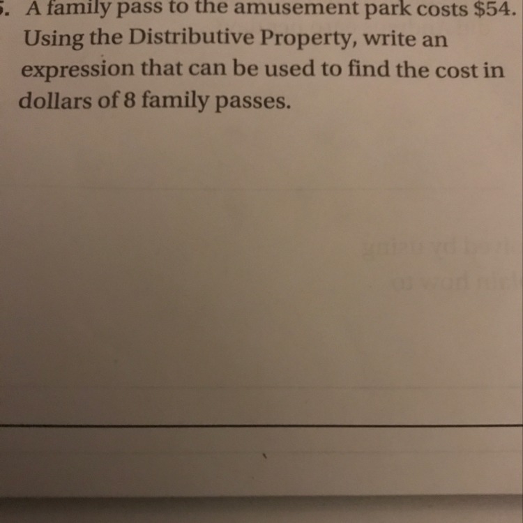 Using the distributive property what's 54 divided by 8-example-1