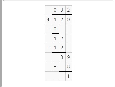 HELP FAST PLEASE!! Show work for long division 129/4. Send me a picture with long-example-1