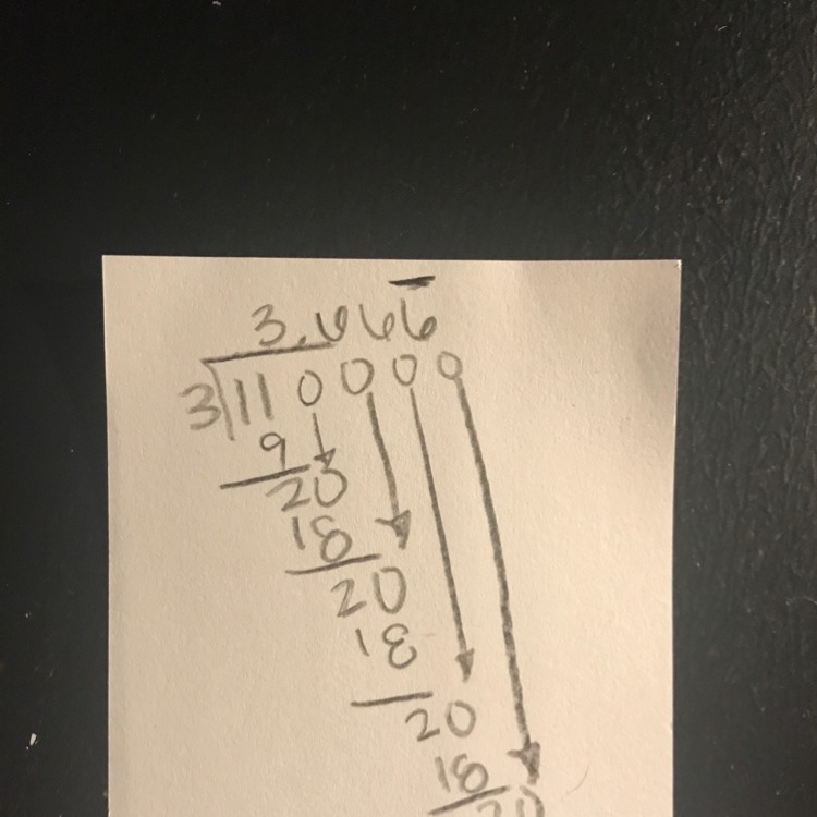 What is 11 divided by 3-example-1