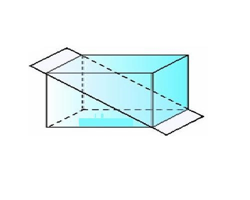 A plane slices diagonally through a rectangular prism as shown. Which term best describes-example-1