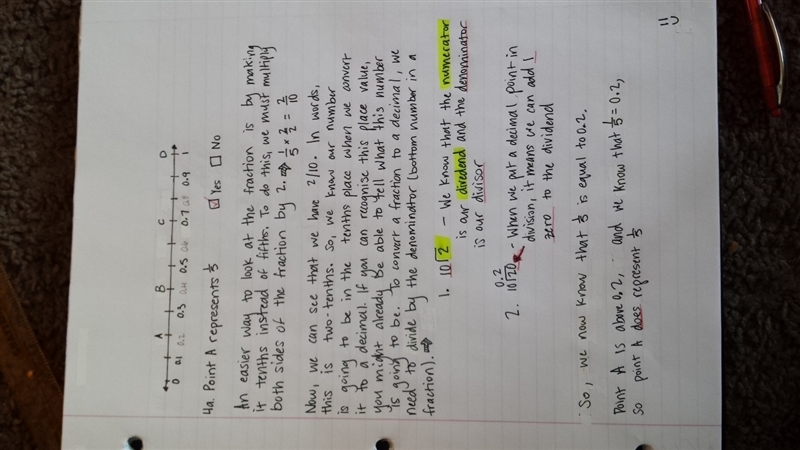 4a and do a number line on paper and tell me how you did it-example-1