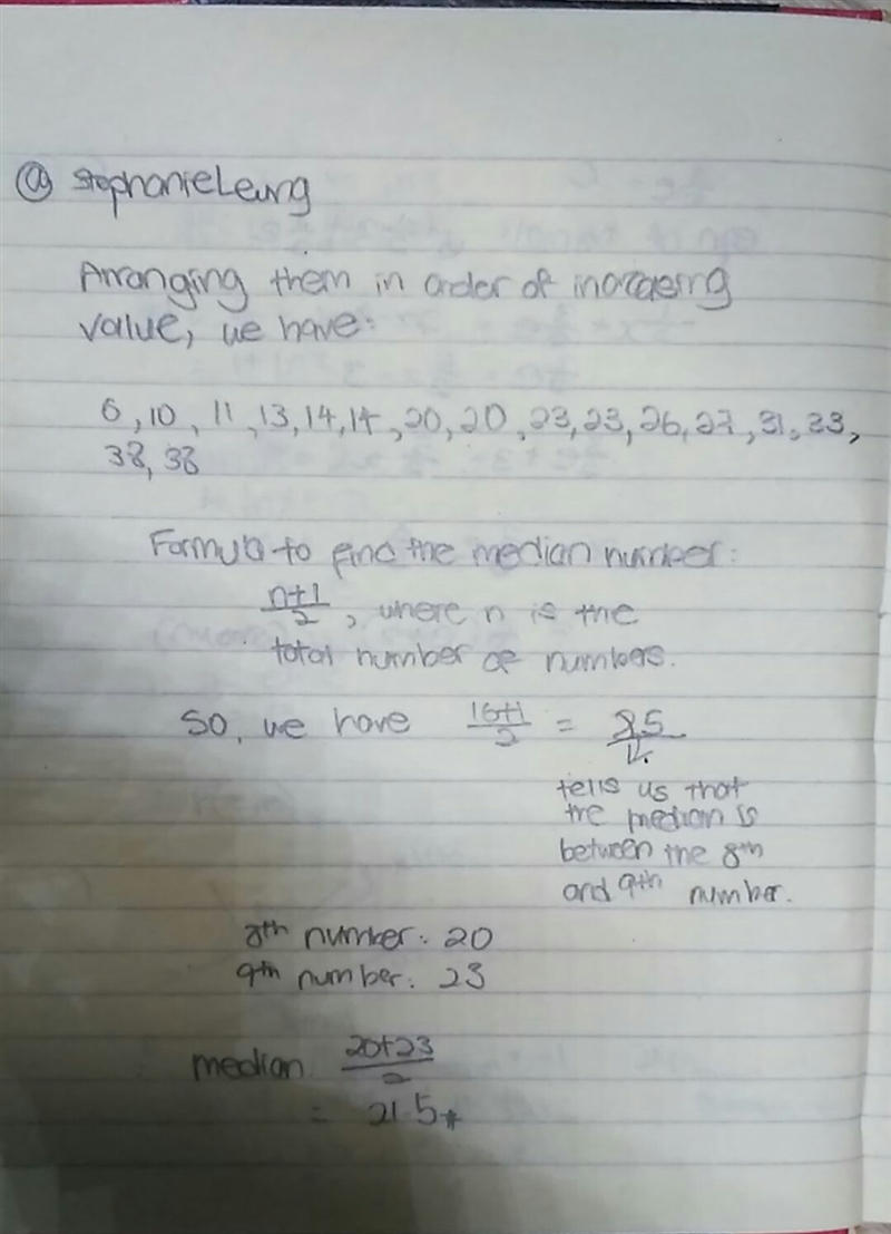 What is the median of 38,10,6, 23,26,38,14,23,20,11,27,33,20,13,14,31?-example-1