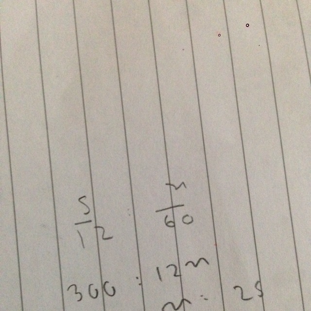 What is the missing number in the pair of equivalent ratios? 5 : 12 = ? : 60-example-1