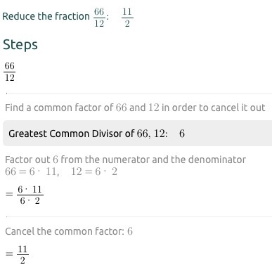 How do you reduce 66/12 please help me.-example-1