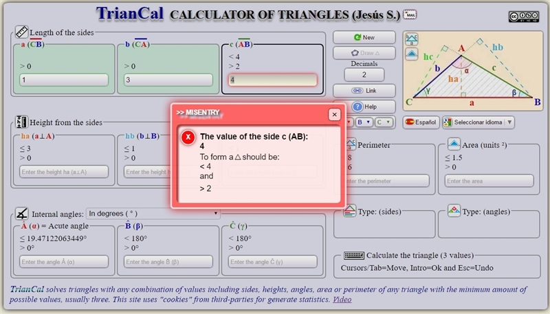 You are asked to draw a triangle with the side lengths of 3 inches, 4 inches, and-example-1