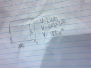 Draw an example of a composite figure that has a volume Between 750 and900 cubic units-example-1