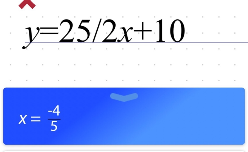 Which situation could be represented by equation y=25/2x +10 ?-example-1