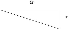 To function properly, a water outflow pipe must drop 1 inch for every 22 inches of-example-1