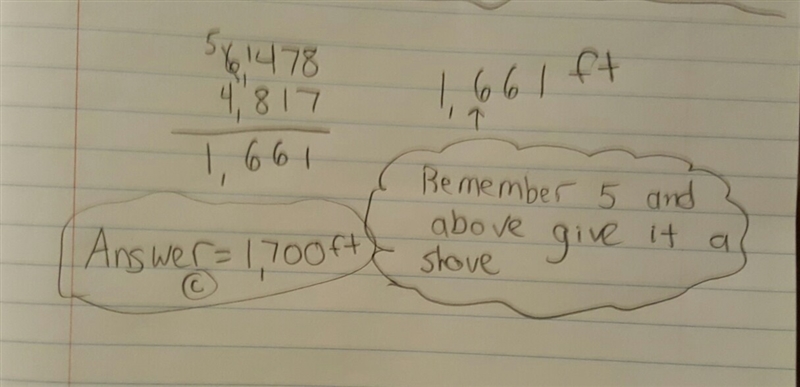 A plane is flying 6,478 feet above the ground. A helicopter is flying 4,817 feet above-example-1