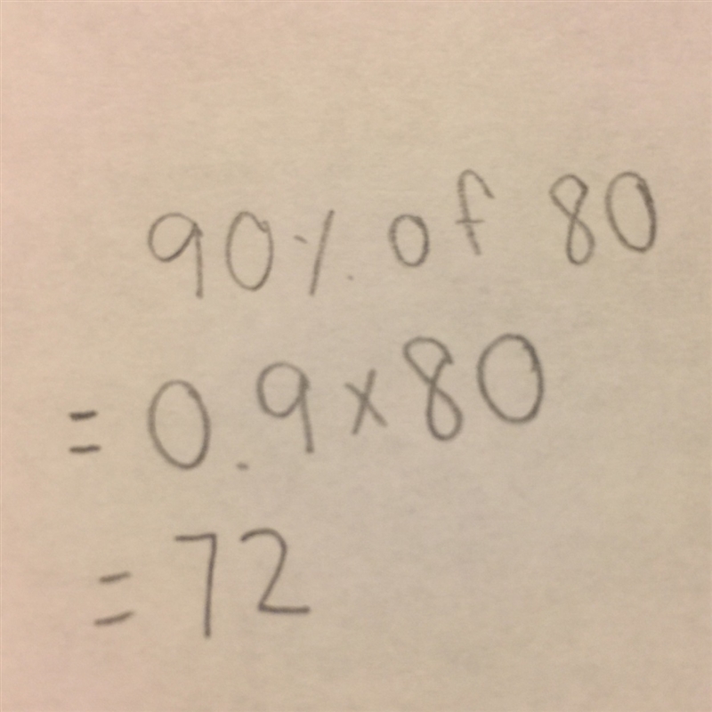 A volleyball team won 90% of 80 games played how many games did they win(plz write-example-1