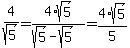 What is the 4sqrt6/sqrt30?-example-1