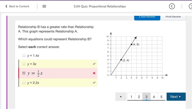 Relationship B has a greater rate than Relationship A. This graph represents Relationship-example-1