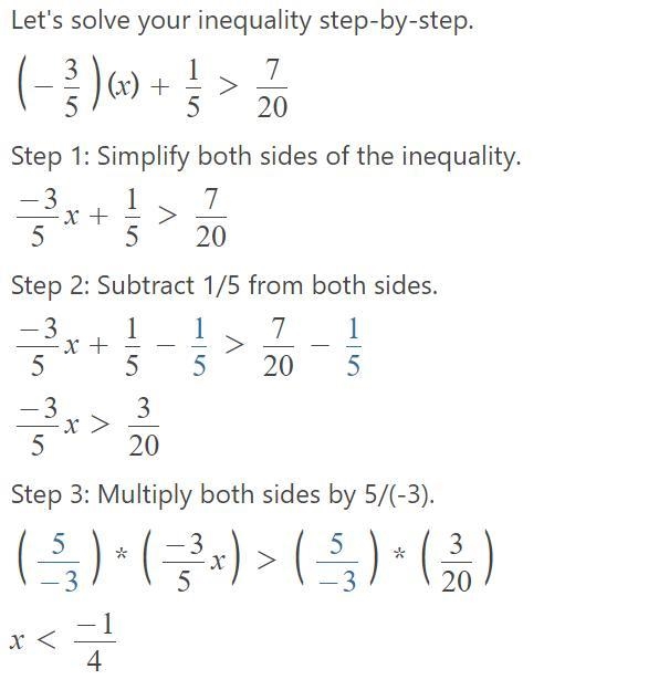 Solve. −35x+15>720 Drag and drop a number or symbol into each box to show the solution-example-1