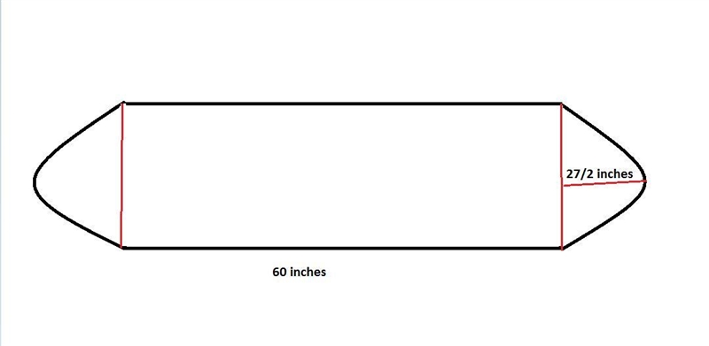 A mirror frame in the shape of an oval is shown below. The ends of the frame form-example-1