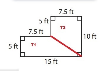 Alice wants to put wall-to-wall carpeting in a small room with the floor plan shown-example-2