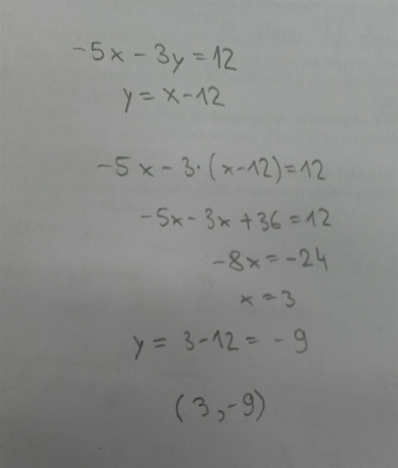 Please help me!!! Which ordered pair is the solution to the system of equations? (−5x-example-1