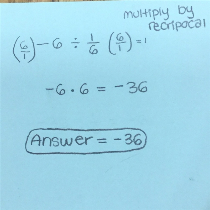 Im very confused -6 ÷ 1/6-example-1