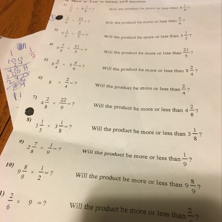 Will the product be more or less than 9 8/9-example-1