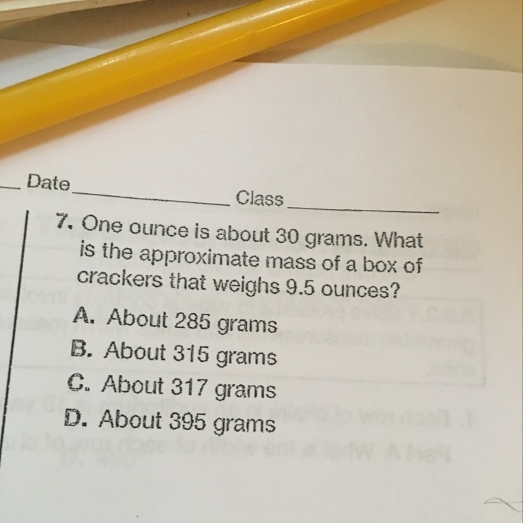 How many grams in an ounce?-example-1