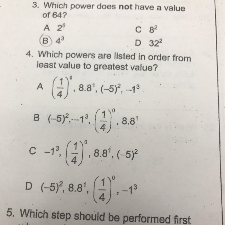 Which powers are listed in order from least to greatest value?-example-1